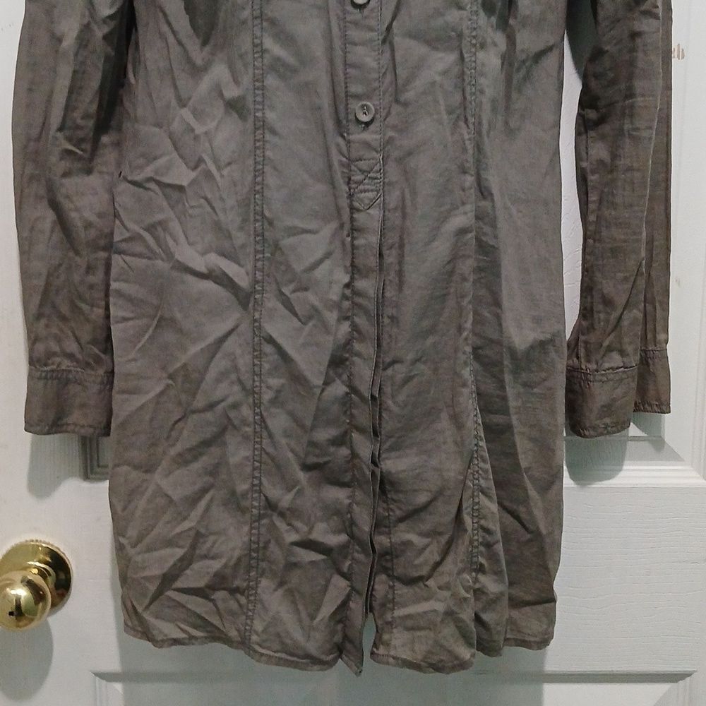 Calvin Klein Jeans Partial Button Down Tunic Shir… - image 2